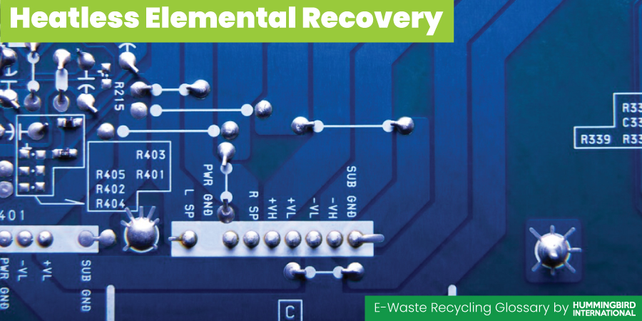 Heatless Elemental Recovery Heatless Elemental Recovery