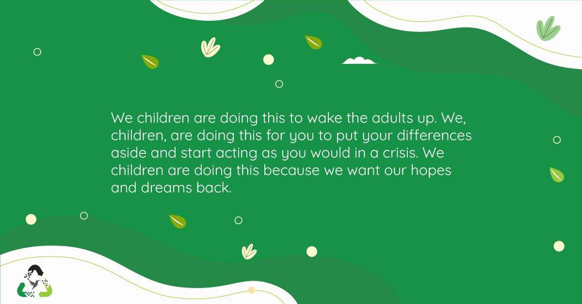 Children awaken adults to crisis