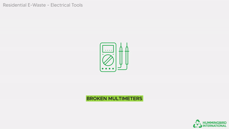 Residential E-Waste - Electrical tools Residential E-Waste - Electrical tools