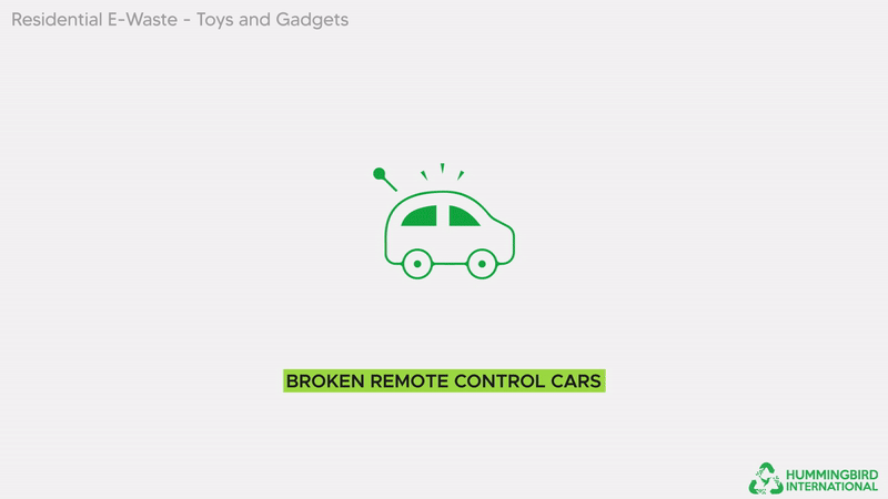 Residential E-Waste - Toys and gadgets Residential E-Waste - Toys and gadgets