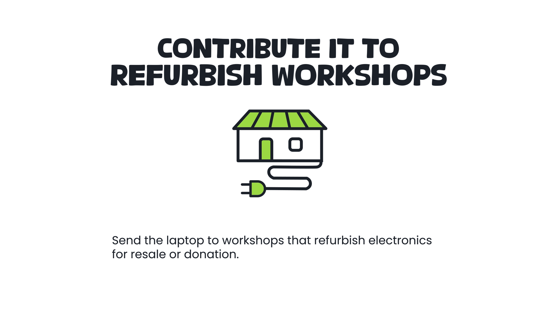 Contribute It to Refurbish Workshops Contribute It to Refurbish Workshops