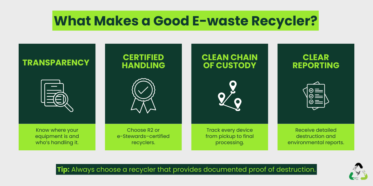 What Makes a Good E-waste Recycler?