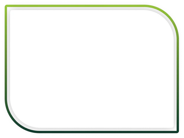 Empty white rectangular frame with green border