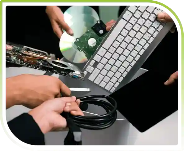 Multiple hands holding electronic devices.