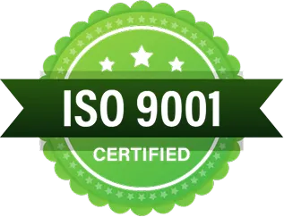 ISO 9001 certified health and safety management system logo