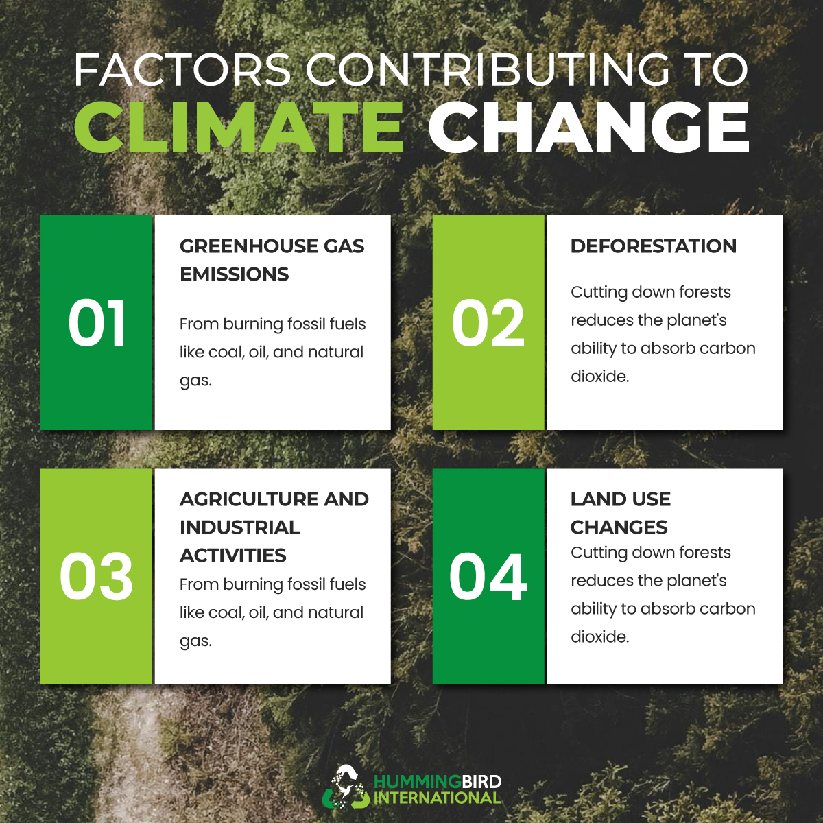 Factors Causing Climate Change